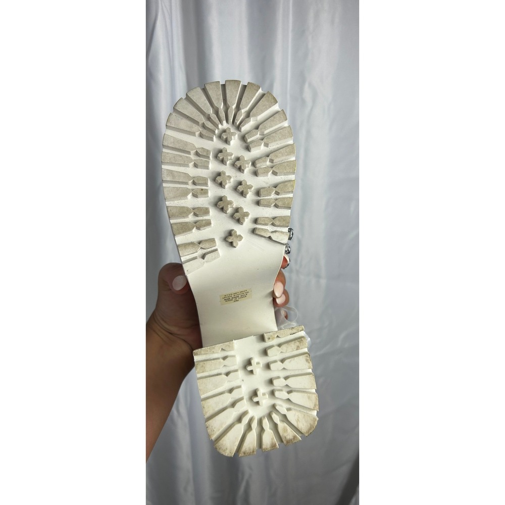 Doll's Kill White Self-Love Club Platform Heels glitter platform jelly 9 - Picture 5 of 8